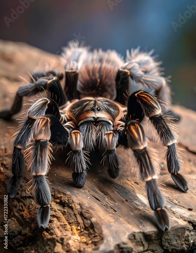 Tarantula on wood