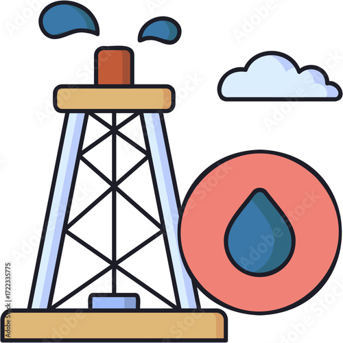 Oil Mining Sticker