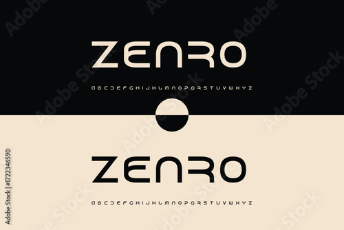Zenro logo with abstract circle symbol and tagline on dark and light backgrounds