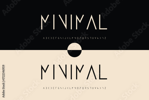 Modern minimalist logo design with geometric circle element