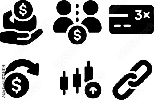 Financial and Business Icons Set 1.