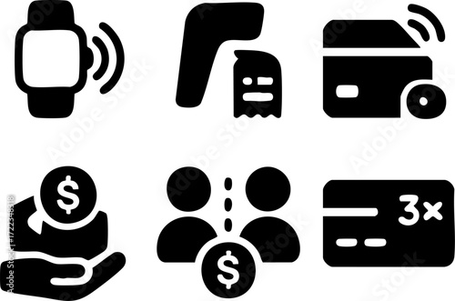 Payment and Financial Transaction Icons.
