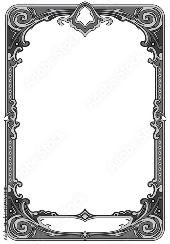 Royal abstract frame, vintage style frame
