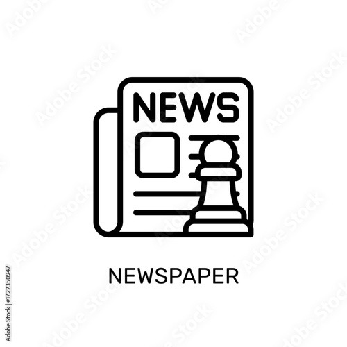 Modern line art graphic illustrating the intersection of media, information, and strategic insight for informed decision-making and tactical communication