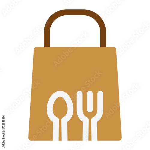 food takeaway bag icon
