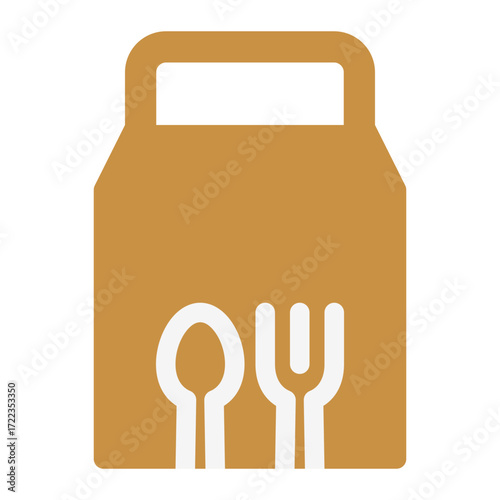 food takeaway packaging icon