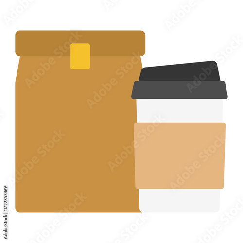 food takeaway packaging icon