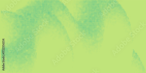Turquoise pop art background with halftone polka dots in retro comic style, vector illustration template eps10