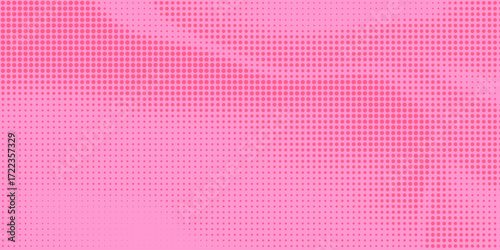 Bright pink magenta pop art background with halftone in retro comic style, vector illustration HD eps10