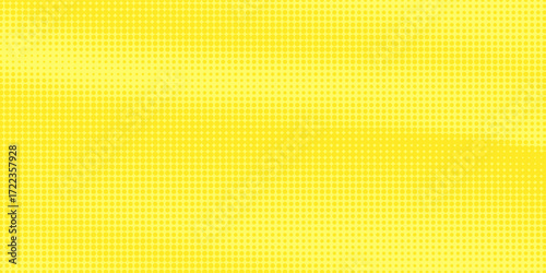 Lime yellow pop art background in retro comic style with halftone dots design, vector illustration eps10