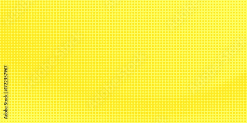 Lime yellow pop art background in retro comic style with halftone dots design, vector illustration eps10