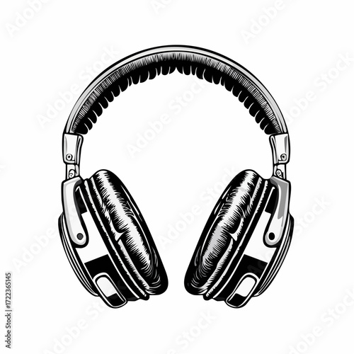 headphones isolated on white background