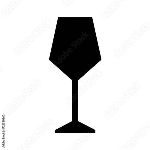 Vector icon of a wine glass