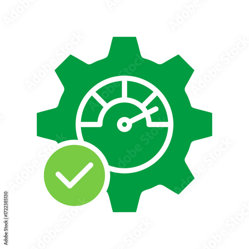 Optimization Icon Vector Illustration Green Version