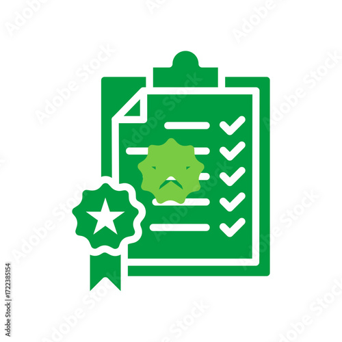 Standardization Icon Vector Illustration Green Version