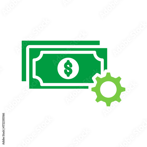 Cost Icon Vector Illustration Green Version