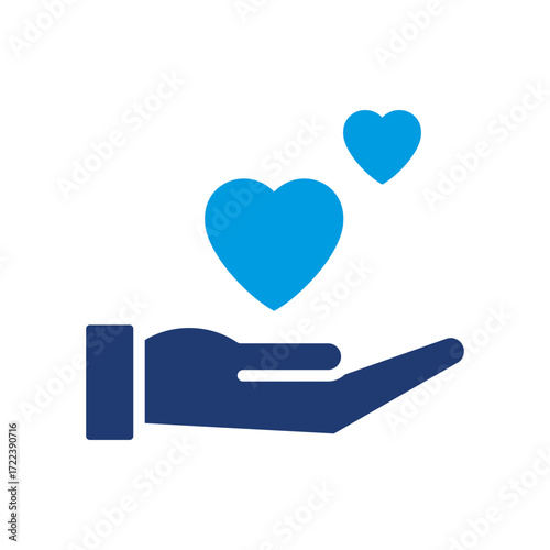 Loyalty Icon Vector Illustration Blue Version