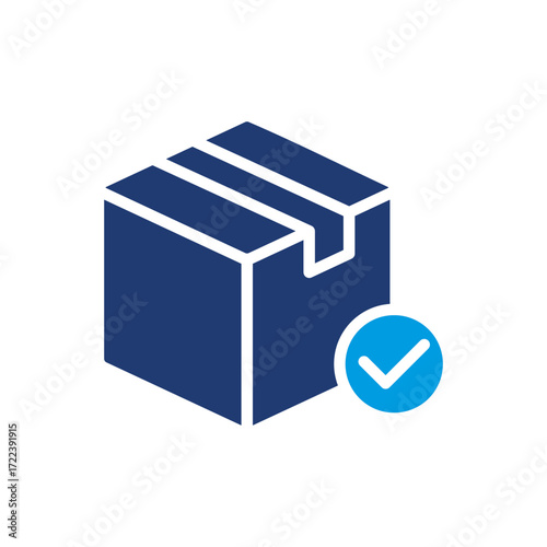 Order Icon Vector Illustration Blue Version