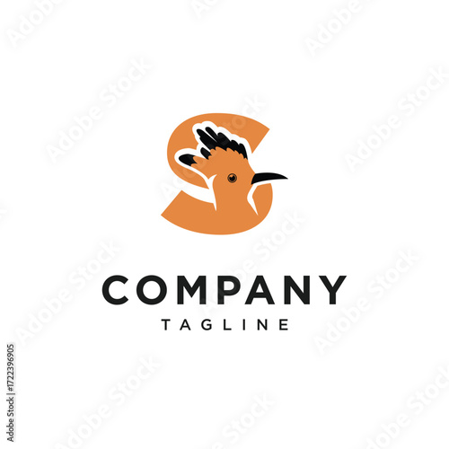 Letter S Hudhud eurasia Logo Icon Vector