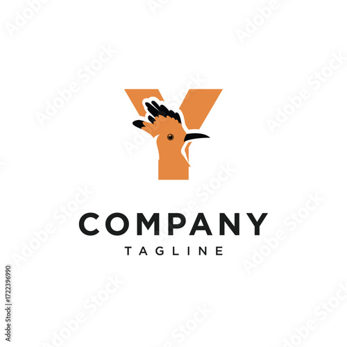 Letter Y Hudhud eurasia Logo Icon Vector
