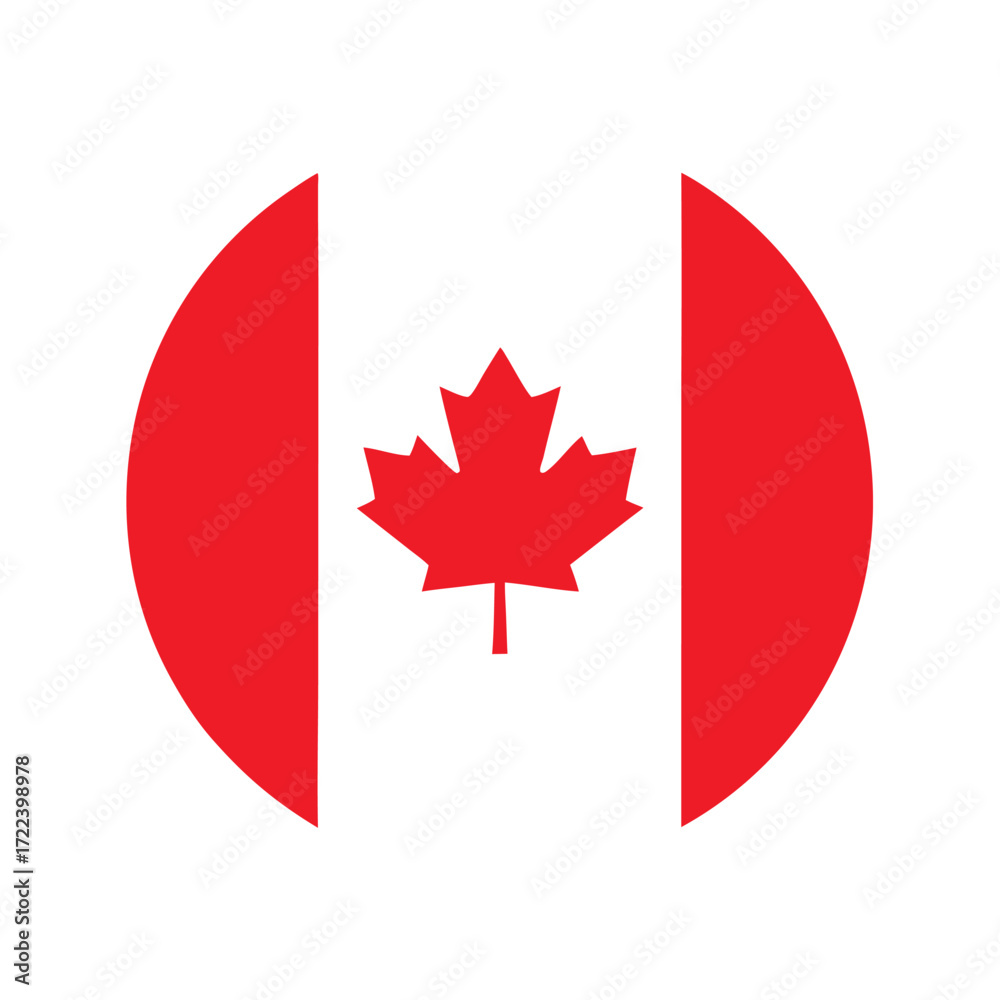 Obraz premium The national flag of canada featuring a red maple leaf on white