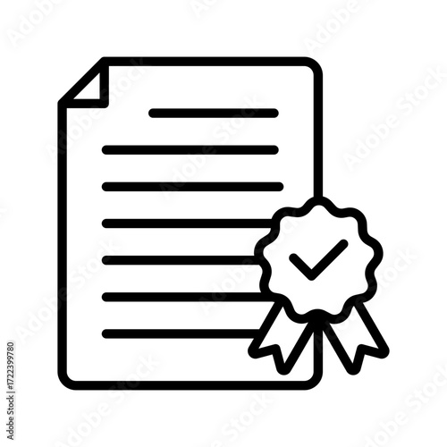 Standard Icon Vector Illustration Line Version