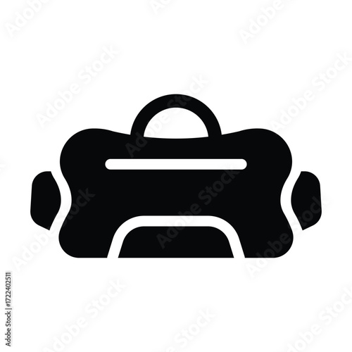 sport bag glyph icon illustration vector graphic.eps