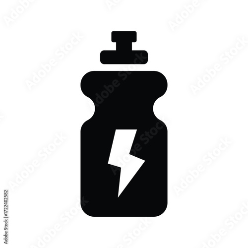 energy drink glyph icon illustration vector graphic.eps