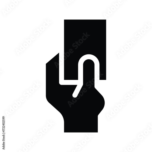 violation card glyph icon illustration vector graphic.eps