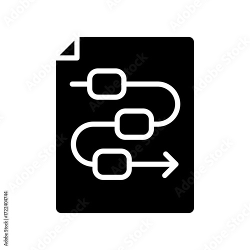 Procedure Icon Vector Illustration Glyph Version