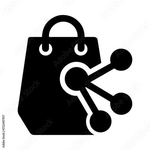 Smart shopping recommendation icon, AI retail system, intelligent purchase assistant, personalized shopping technology, automated product suggestions, machine learning commerce