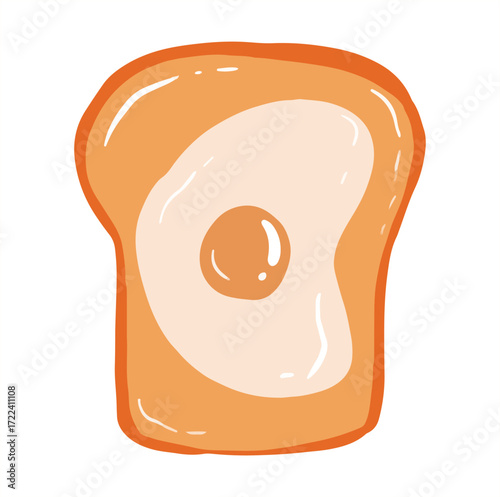 toast with sunny egg
