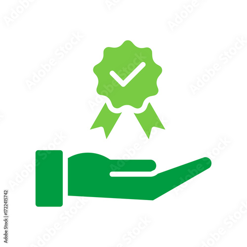 Quality Icon Vector Illustration Green Version