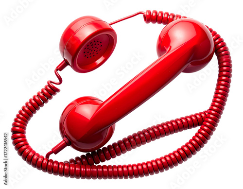 red telephone receiver