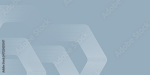 Abstract hexagon lines on gray background. Geometric stripe line art design modern. vector eps10