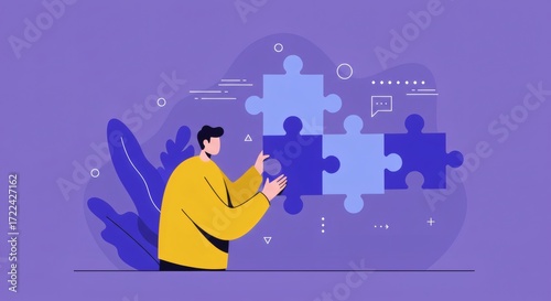 Professional Connecting Puzzle Pieces