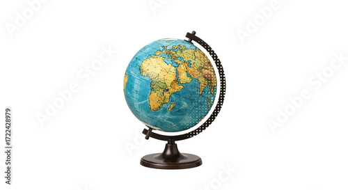 Vintage Decorative World Globe on Stand