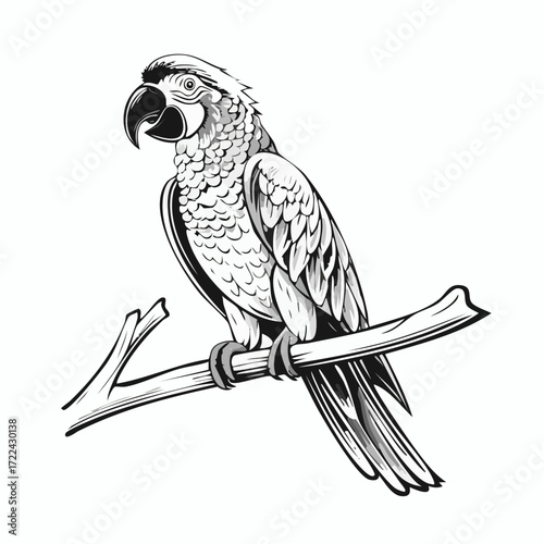 parrot on a branch