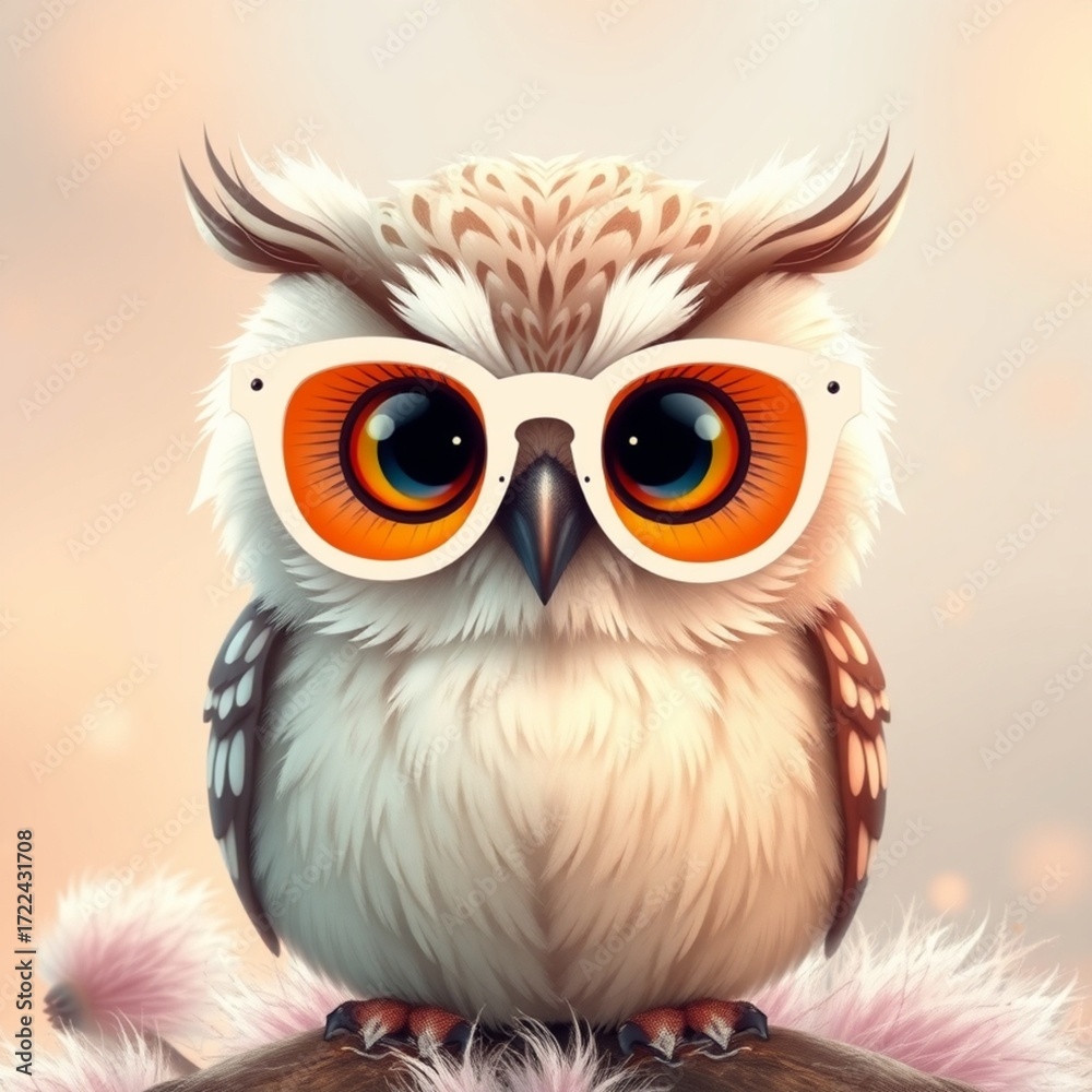 Obraz premium owl on a white background vector