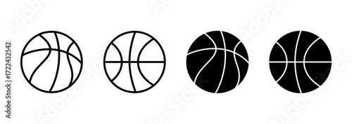 Basketball icon vector. Basketball ball sign and symbol