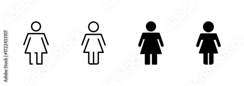 Female icon vector. woman sign and symbol