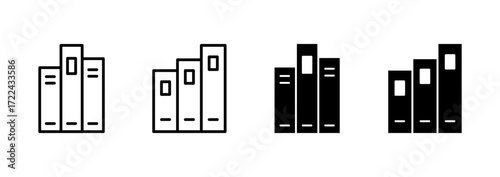 Library icon vector. education sign and symbol