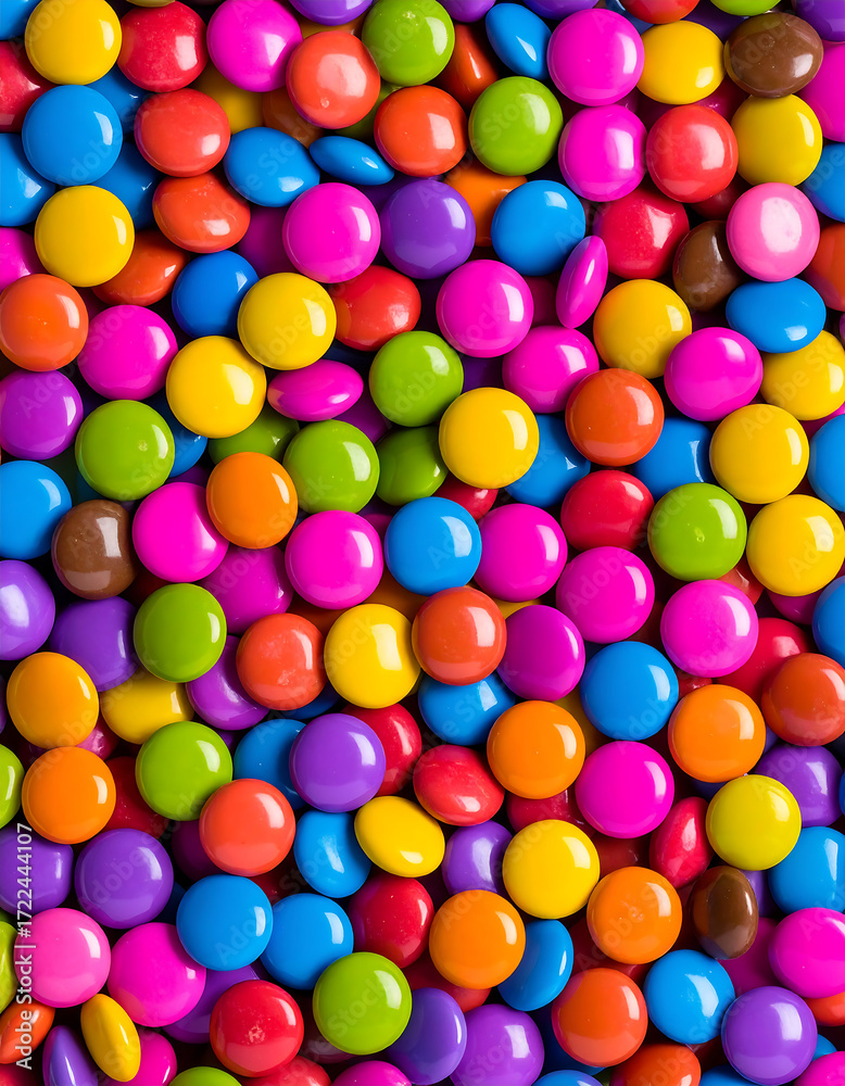 Fototapeta premium A bright color candies