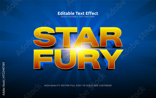 star fury editable text effect