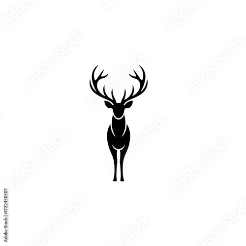 silhouette of a deer