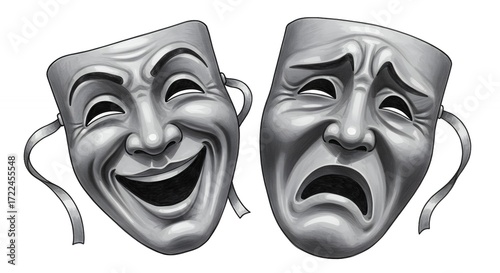 Comedy and tragedy masks