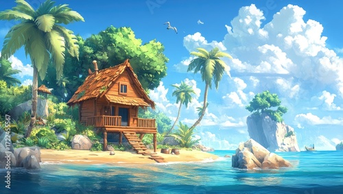 Tropical Island Cabin