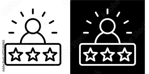 Client Satisfaction  Icon Set White Style Collection
