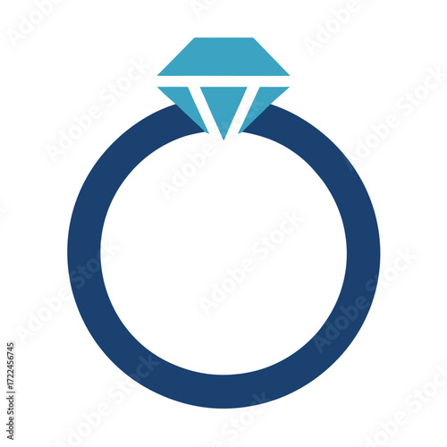 Wedding Ring Icon Vector Illustration Elegant Symbols for Love and Marriage Designs