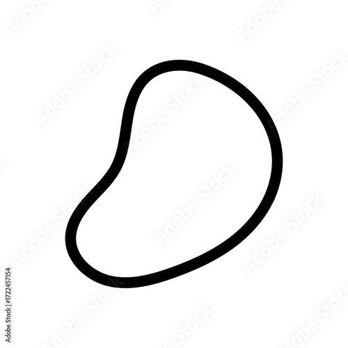 Potato Chips Line Icon of Snack Types Icon Set